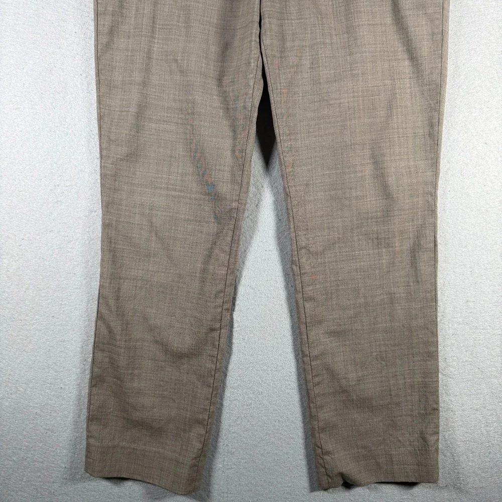 Banana Republic Mens Slim Fit Wool Blend Light Brown Dress Pants 33x30 485886